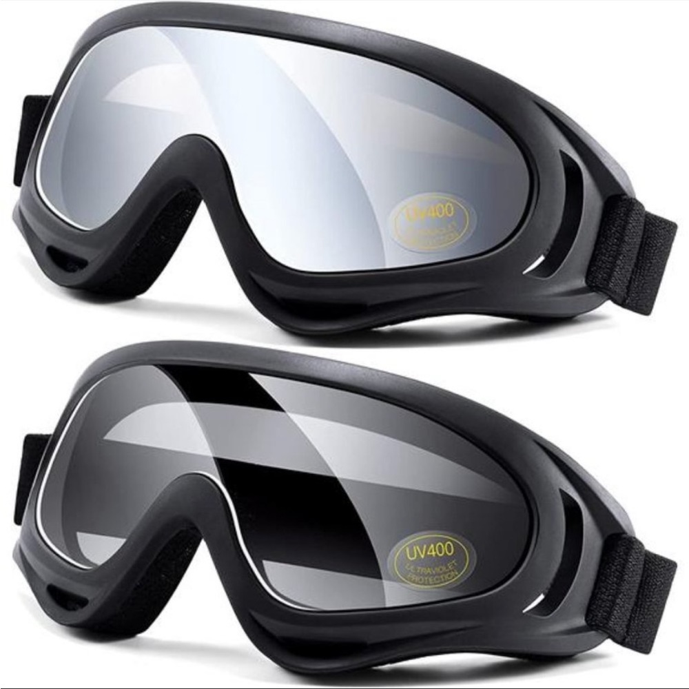 - 2-Pack MOTORCYCLE | DIRT BIKE | SKI Goggles for Kids, Teens, Youth, Adult